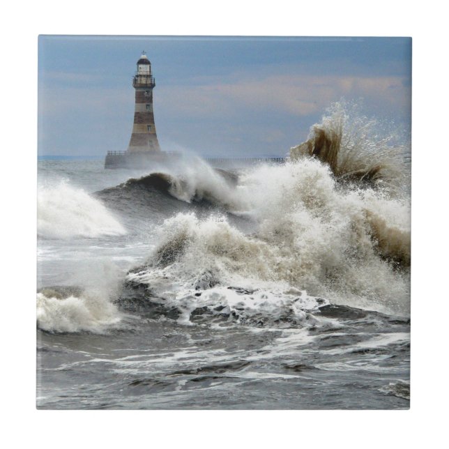 Carreau Sunderland - pilier et phare de Roker (Devant)