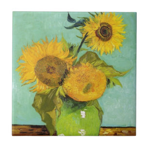 Carreau Sunflower de Van Gogh
