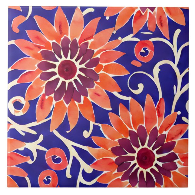 Carreau Sunflower Mediterranean (Devant)