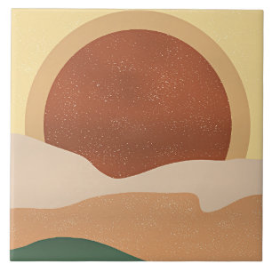 Carreau Sunrise Abstraite, minimalisme,