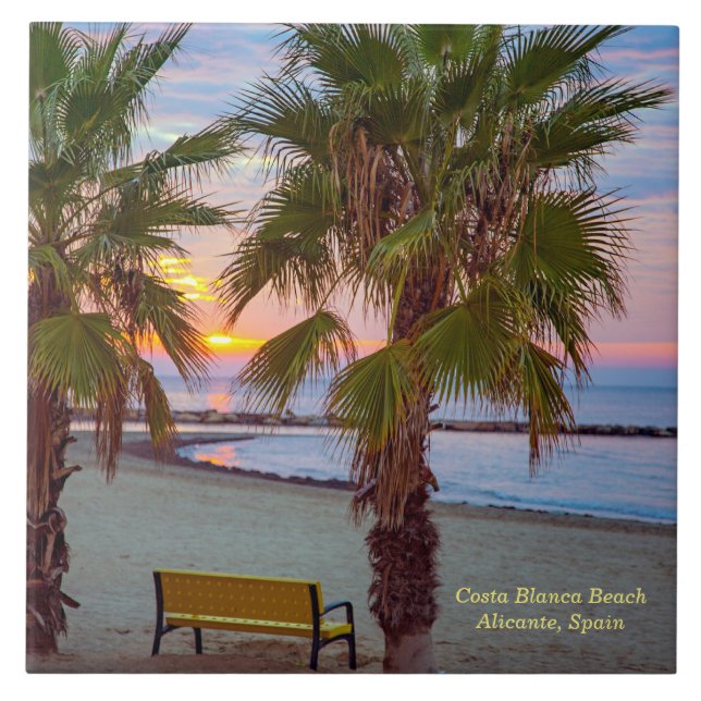 Carreau Sunrise, Costa Blanca Beach, Espagne (Devant)