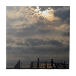Carreau Sunrise nuageux par Shirley Taylor
