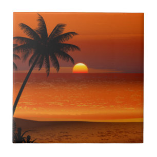 Carreau sunset beach oahu hawaii north shore carte postale