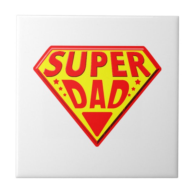 Carreau Super Papa - Bonne Fête des Pères (Devant)