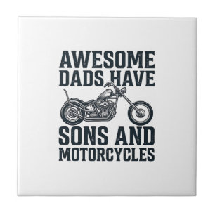 Carreau Super Papas Ont Des Fils et Des Motocyclettes Desi