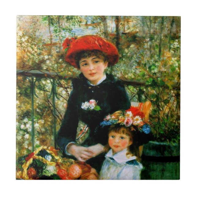 Carreau Sur la terrasse de Renoir (Devant)