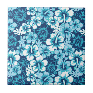 Carreau Surf Floral Hibiscus Motif