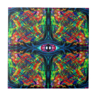 Carreau Surreal Twisted and Trippy Eye Oil Painting