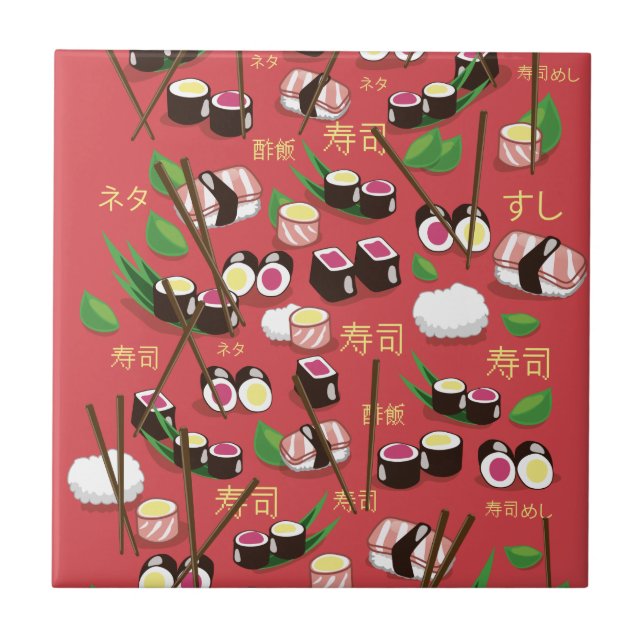 Carreau Sushi Red (Devant)