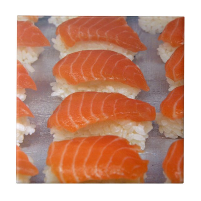 Carreau Sushi saumonés - sashimi (Devant)