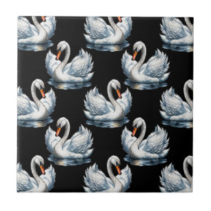 Carreau Swan Birds Design Motif
