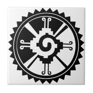 Carreau Symbole de la déité maya Hunab Ku