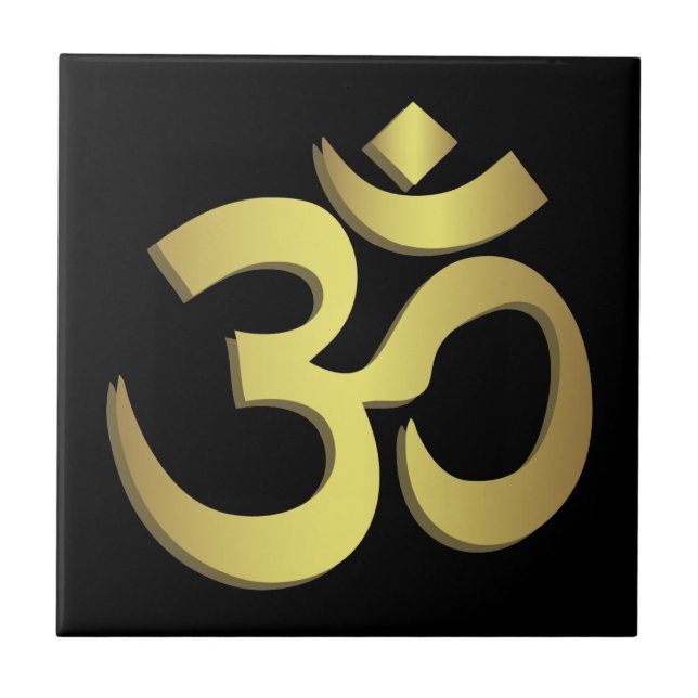 Carreau Symbole de yoga de l'OM (Aum) Namaste (Devant)