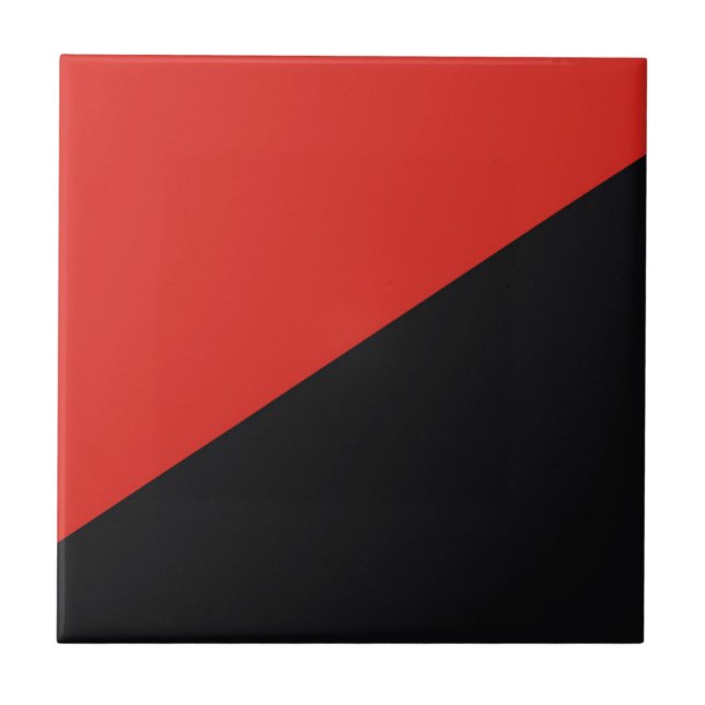 Carreau symbole du drapeau anarchique punk communisme soci (Devant)