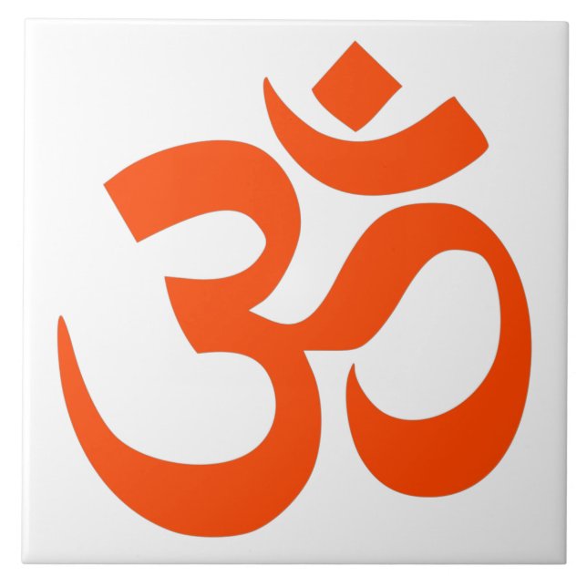 Carreau Symbole Om indien (Devant)