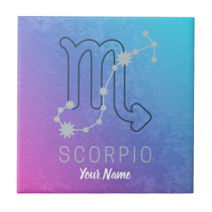 Carreau Symbole Scorpio Zodiac Star Horoscope Constellatio