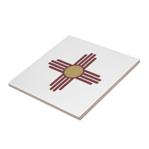 Carreau symbole Zia du Nouveau-Mexique