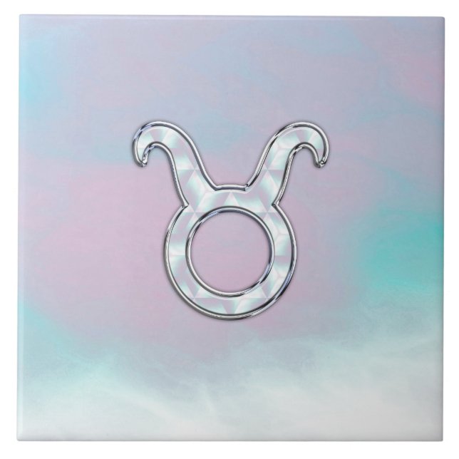 Carreau Symbole zodiaque de la mère de Pearl Taurus (Devant)