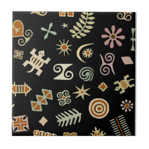 Carreau Symboles africains Adinkra