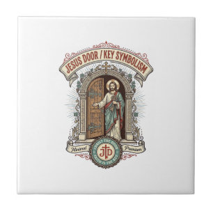 Carreau Symbolisme de la clé de la porte de Jésus Symbolis
