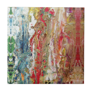Carreau Symphonie du Chaos - Palette de l’artiste Abstrait