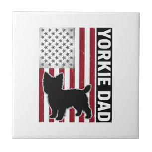 Carreau T-shirt pour chien avec gravure vintage patriotiqu
