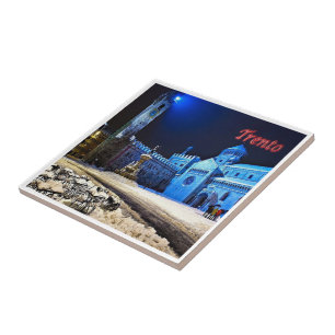 Carreau TAA014 TRENTO, P.zza del Duomo de nuit,