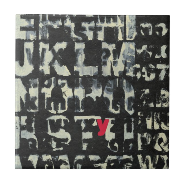 Carreau Tableau alphabétique de Norman Wyatt (Devant)