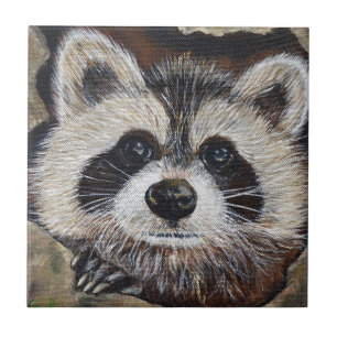 Carreau Tableau Raccoon