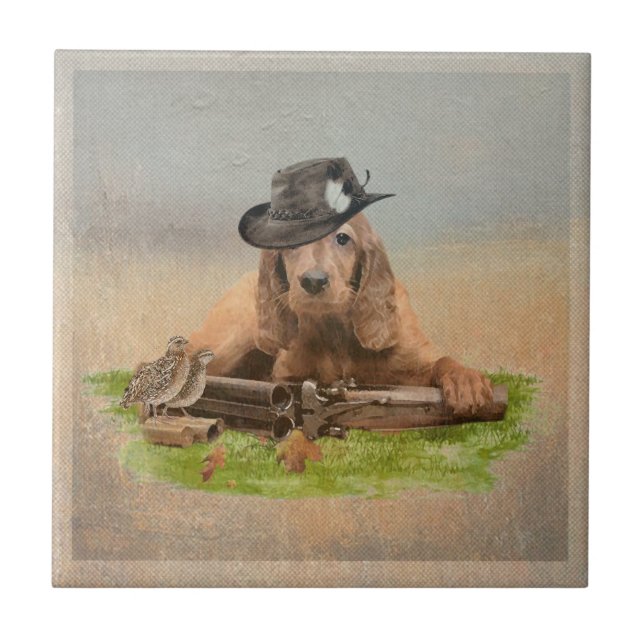 Carreau Tapisserie de Cocker Spaniel Poster en acrylique T (Devant)