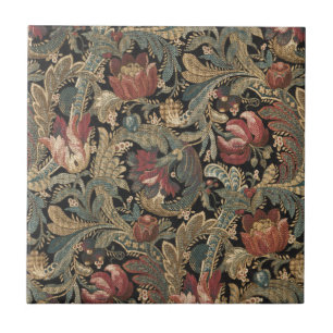 Carreau Tapisserie florale Vintage riche Brocade Damask 19