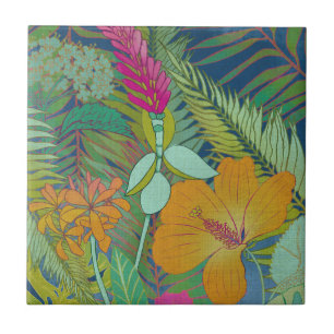 Carreau Tapisserie tropicale II