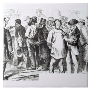 Carreau Tapissez les Baggers, 1860s en retard (gravure)