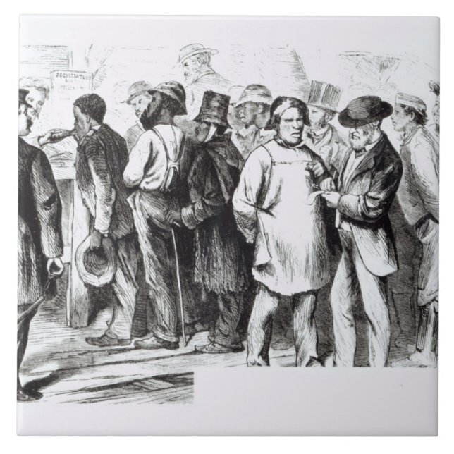 Carreau Tapissez les Baggers, 1860s en retard (gravure) (Devant)