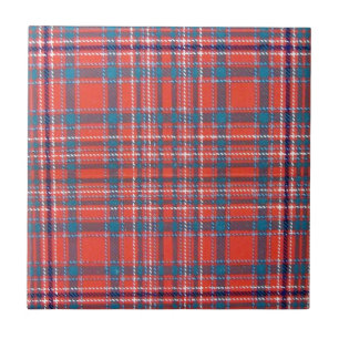 CARREAU TARTAN ÉCOSSAIS DE FAMILLE DE MACALISTER