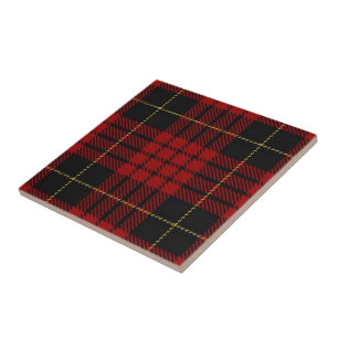 Carreau Tartan écossais de rouge d'expressions de MacQuee