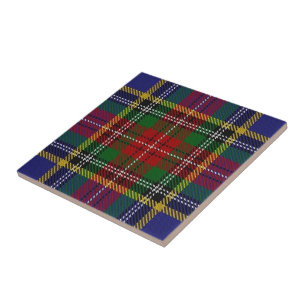 Carreau Tartan écossais d'expressions de Macbeth de clan