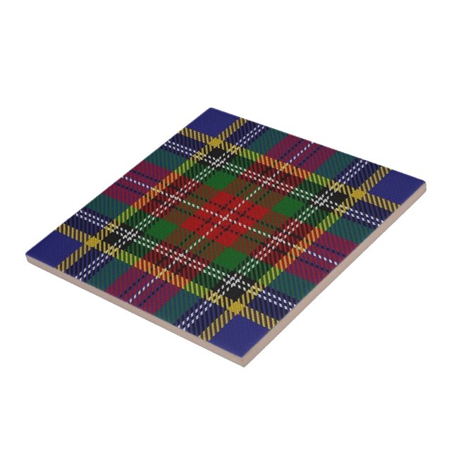 Carreau Tartan écossais d'expressions de Macbeth de clan (Côté)