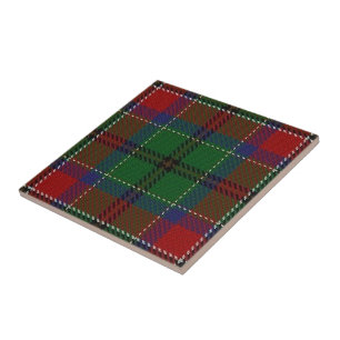 Carreau Tartan écossais d'expressions de MacCulloch de