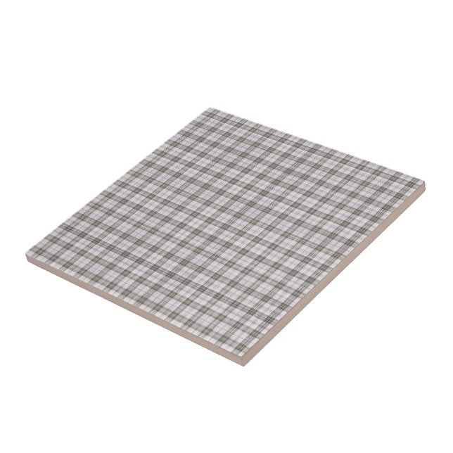 Carreau Tartan gris de mode (Côté)