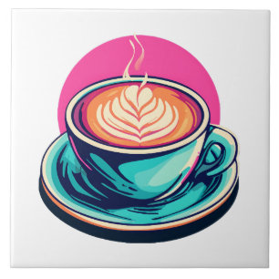 Carreau Tasse de café cappuccino