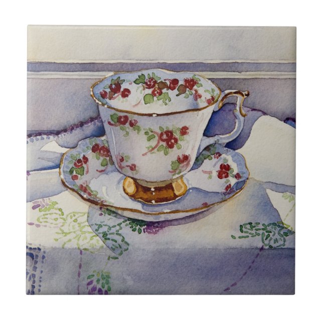 Carreau Tasse de thé 1799 sur la toile (Devant)