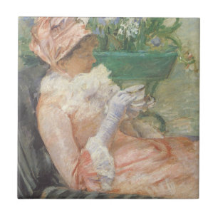 Carreau Tasse de thé de Mary Cassatt, impressionnisme Vint