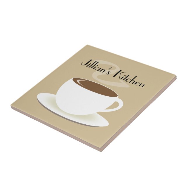Carreau Tasse de tuile de cuisine de café (Côté)