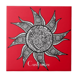 Carreau Tatouage de henné Sun Thunder_Cove
