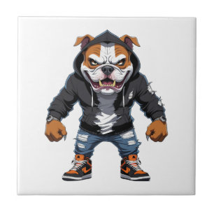 Carreau Taureau Alpha Urbain Bouledogue � Mascotte de Styl