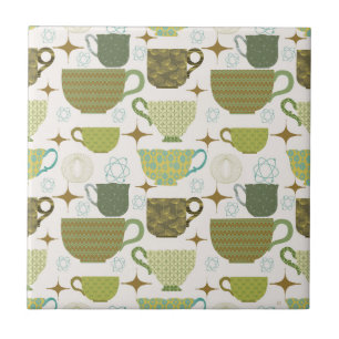 Carreau Teacup moderne couleur du milieu du siècle
