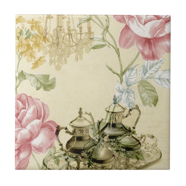 Carreau Teapot Tea Party Paris Floral (Devant)