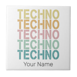 Carreau Techno House Retro Letting Electro Vintage Rave