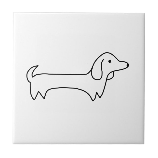 CARREAU TECKEL, HOT-DOG, CHIEN DE SAUCISSE, MIGNON, (Devant)